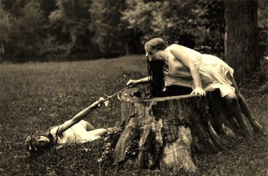 Alexander Grinberg. The antique theatre in Russian estate 1920. Via russianphotographs.net