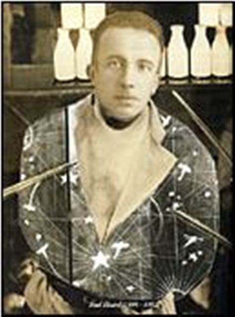 André Breton. Autoportrait. Collage photographique dans L'immaculée conception 1930 Via sotheby's