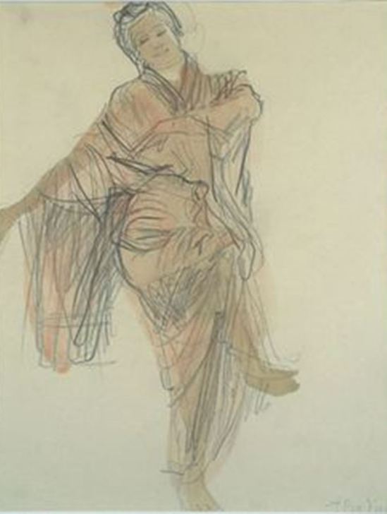 Auguste Rodin. Hanako dansant  1907