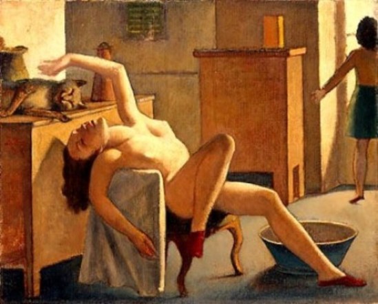 Balthus. Nu avec chat 1949