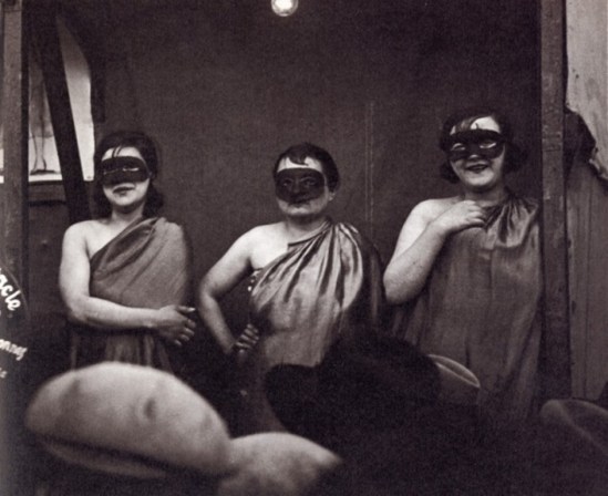 Brassai. Paris street fair dancers. Via tribenetwork