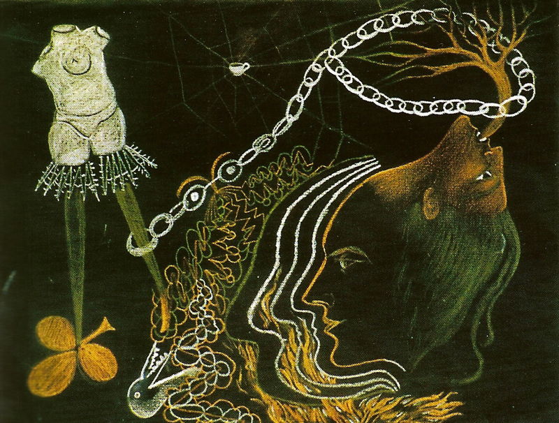 André Breton, Valentine Hugo, Tristan Tzara,Greta Knutson. Cadavres exquis 1933