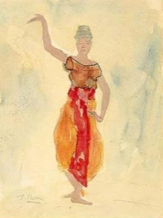 Auguste Rodin. Danseuse cambodgienne 1906