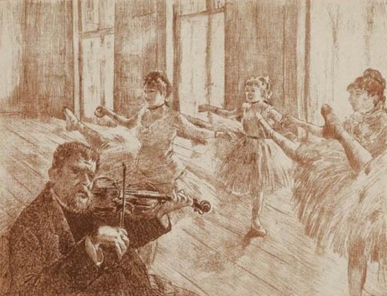 Edgar Degas. La Classe de ballet 1888