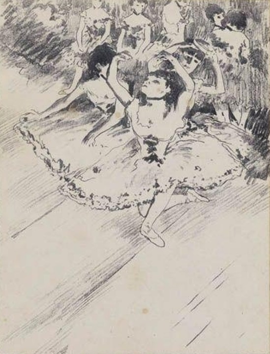 Edgar Degas. La répétition 1888.