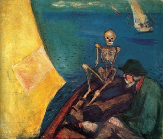 Edvard Munch. Death at the helm 1893