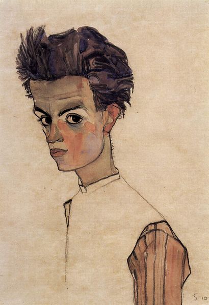 Egon Schiele. Autoportrait 1910