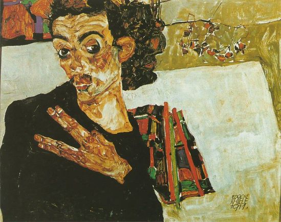 Egon Schiele. Autoportrait 1911