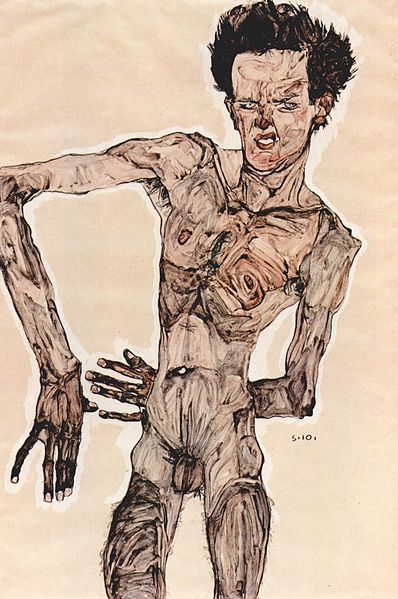 Egon Schiele. Autoportrait5 1910