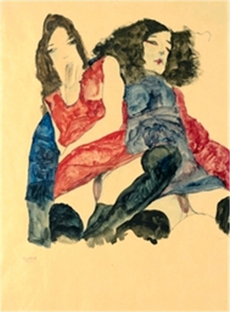 Egon Schiele. Deux femmes 1911