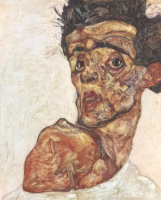 Egon Schiele19. Autoportrait 1912