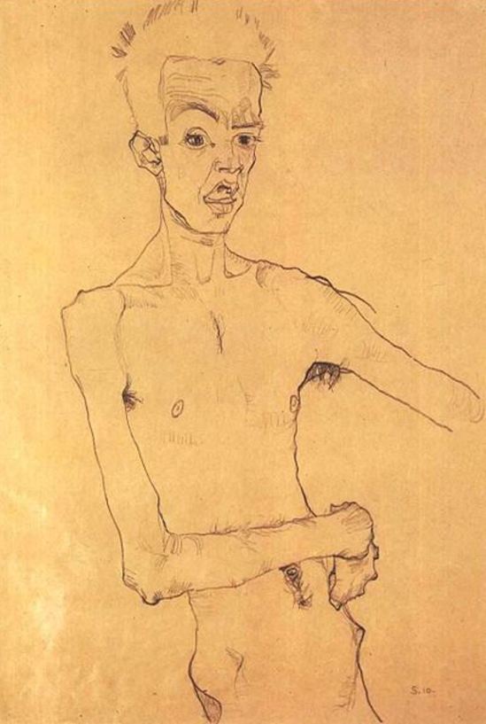 Egon Schiele20. Autoportrait 1910