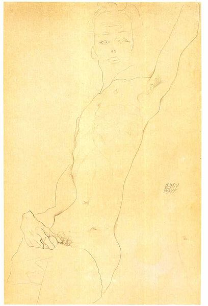 Egon Schiele3. Autoportrait 1911