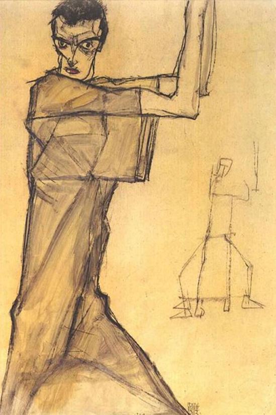 Egon Schiele6. Autoportrait 1913