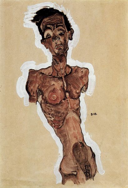 Egon Schiele8. Autoportrait 1910