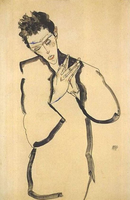 Egon Schiele8. Autoportrait 1913