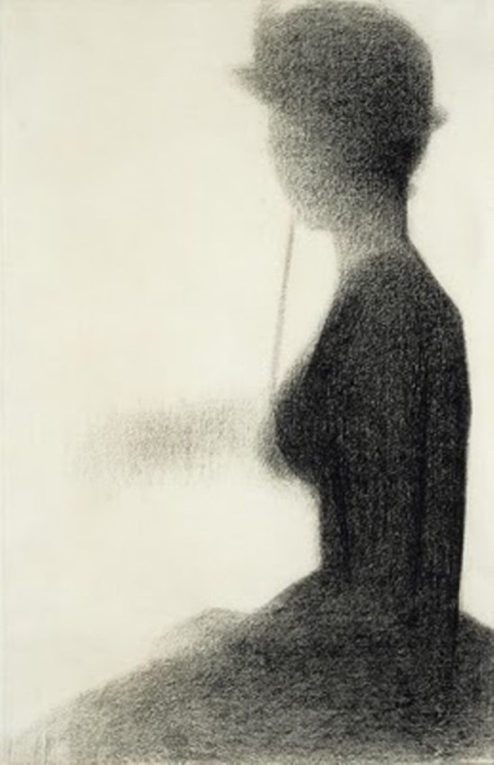 Georges Seurat. Seated woman with a parasol  1884