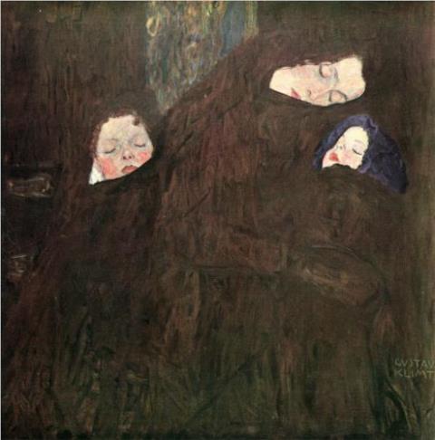 Gustav Klimt. Mother with children 1910
