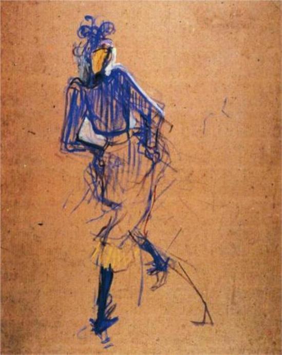 Henri de Toulouse-Lautrec. Jane Avril dancing 1891