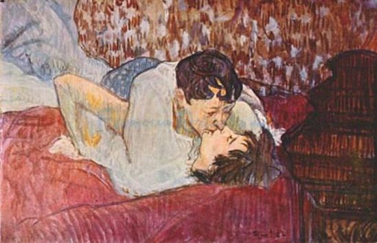 Henri de Toulouse-Lautrec. The kiss 1893