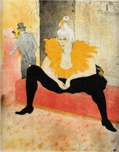 Henri de Toulouse-Lautrec. They Cha U Kao, chinese Clown, seated 1896