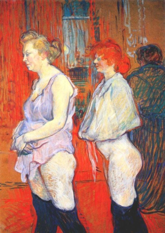 Henri de Toulouse Lautrec_rue_des_moulins, the medical inspection 1894