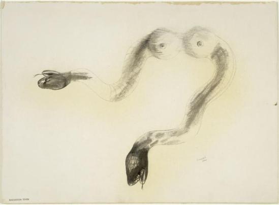 Jindrich Styrsky . Rêve de serpent 1940 Via RMN