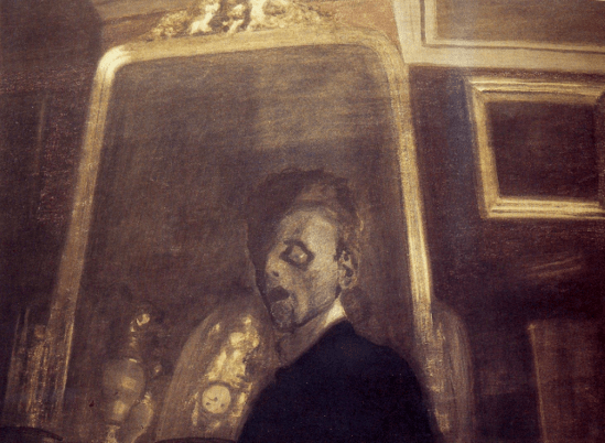 Léon Spilliaert. Autoportrait au miroir 1908