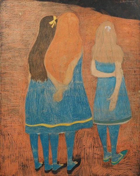 Léon Spilliaert. Fillettes de dos 1946