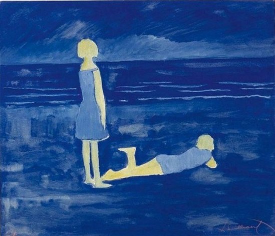 Léon Spilliaert. Jeunes femmes à la plage 1924