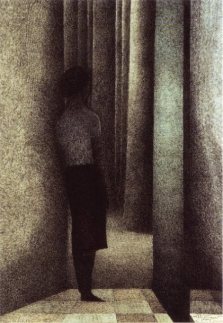 Léon Spilliaert. The open door 1945
