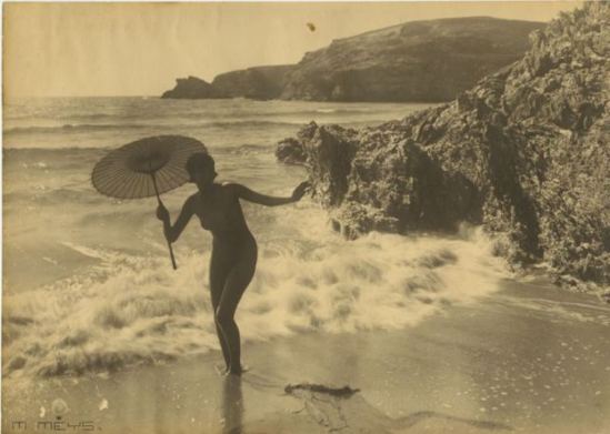 MARCEL MEYS Etude de nu à la plage 1930. Via ebay