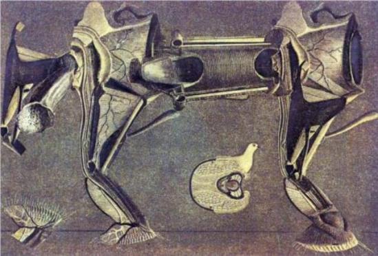 Max Ernst. A little sick horse's leg 1920. Via wiki