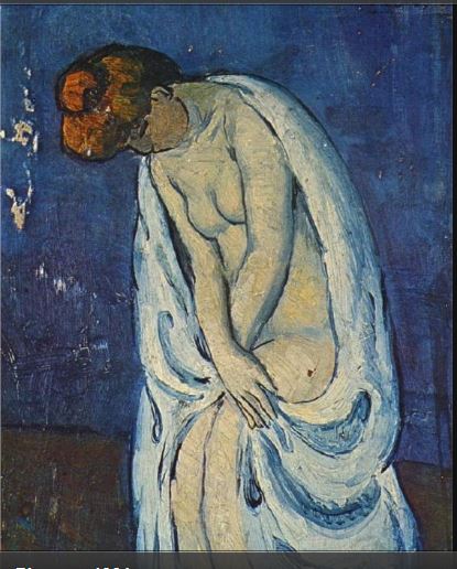 Pablo Picasso. Woman leaving the bath 1901
