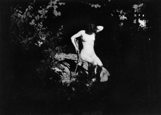 Pierre Bonnard. 1900-1901. Jardin de Montval. Marthe Bonnard. RMN