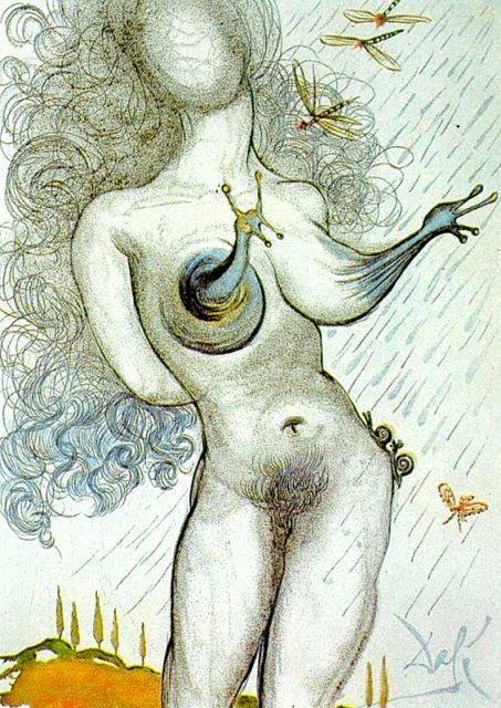 Salvador Dali. One of 21 graphics for 'Dali illustre Casanova' (Dali Illustrates Casanova), 1967