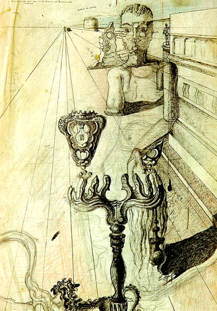 Salvador Dali. The invisible man 1929