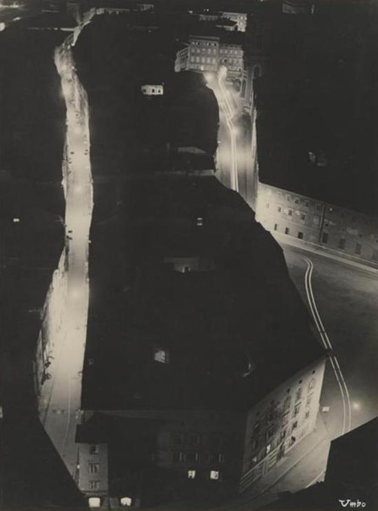 Umbo, Night in a Small Town, date unknown. Via theredlist