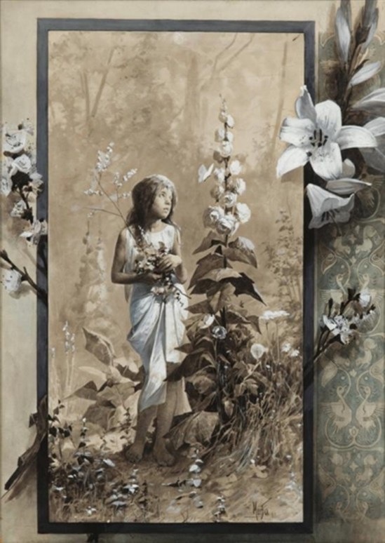 Alphonse Marie Mucha. Lilita 1890 Via mutualart