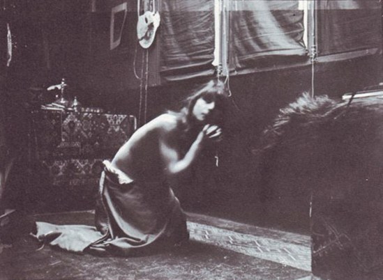 Alphonse Marie Mucha13. Model posing in Mucha's studio rue du Val de Grâce Via muchafoundation