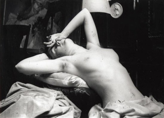 Alphonse Marie Mucha. Model posing in Mucha's studio rue du Val de Grâce Via muchafoundation