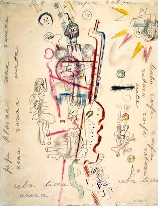 Antonin Artaud. Poupou rabou... Via RMN