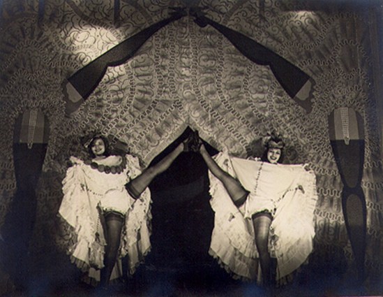Club Tabarin. Can-Can dancers late 1940  unknown photographer Via vastaimages