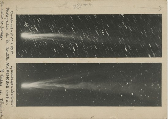 F. Baldet & F. Quénisset, Photographs of Comet Morehouse. October 23, 1908 & November 27, 1908 Via discovermagazine