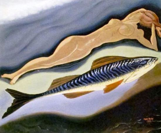Man Ray. la Femme et son poisson 1941