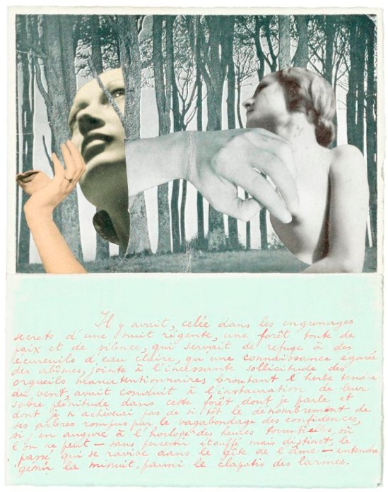 Marcel Mariën. Lettre-collage à Jacqueline Nonkels entre 1937 et 1938