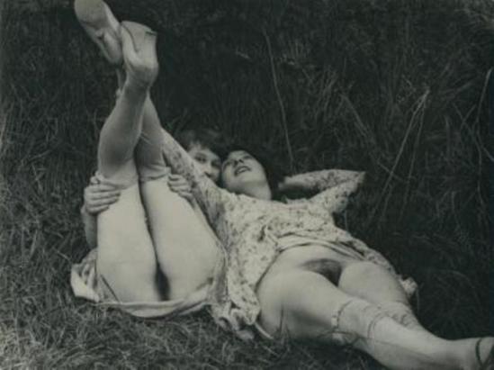 Monsieur X. Deux filles de maisons closes  vers 1930 Via drouot