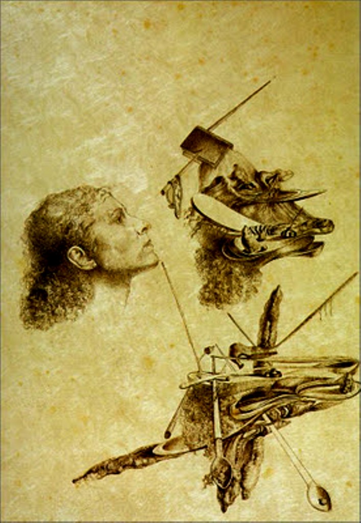 Salvador Dalí. Metamorfosis paranoica del rostro de Gala 1932