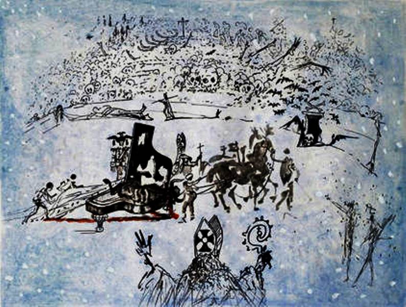 Salvador Dali 1904-1989 – Le piano sous la neige