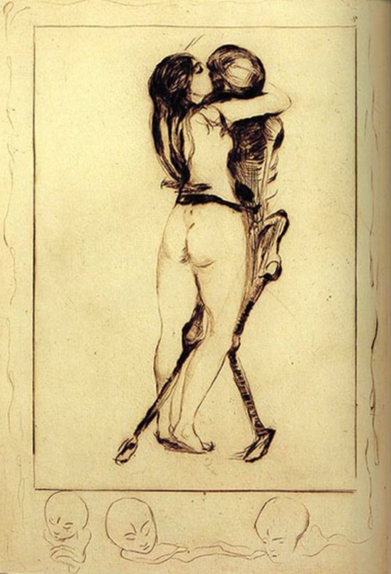 Edvard Munch. La jeune fille et la mort 1894